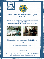 Filmski večer: Idrija, 17. november 2015